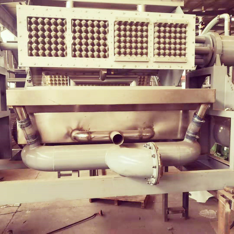 Machine de moulage de pâte d'œuf en papier rotatif 2000-3000pcs/H Machine de moulage de pâte orange et verte pour la fabrication de carton d'œufs en papier / plateau