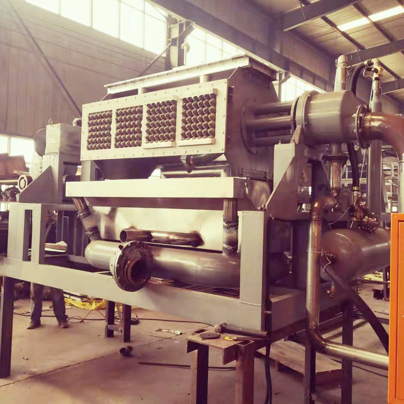 Machine de moulage de pâte d'œuf en papier rotatif 2000-3000pcs/H Machine de moulage de pâte orange et verte pour la fabrication de carton d'œufs en papier / plateau