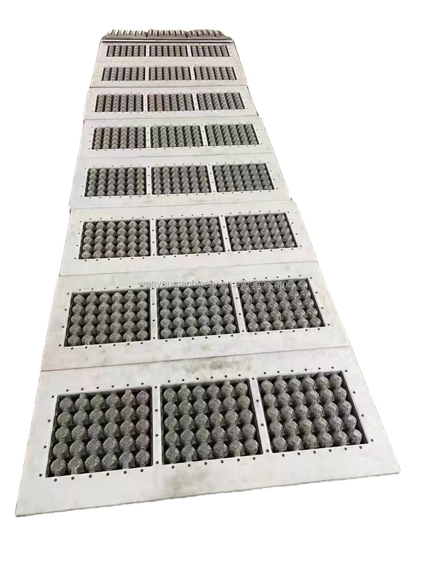 Machine de fabrication de cartons d'œufs de poudre de papier recyclé