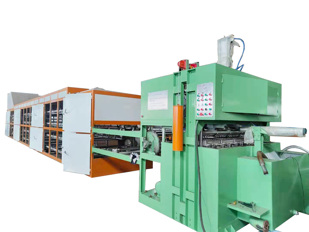 Ligne de production de plateaux d'œufs durables et performants avec machine automatique de moulage de pâte et machine à plateaux d'œufs de matériaux de pâte en papier