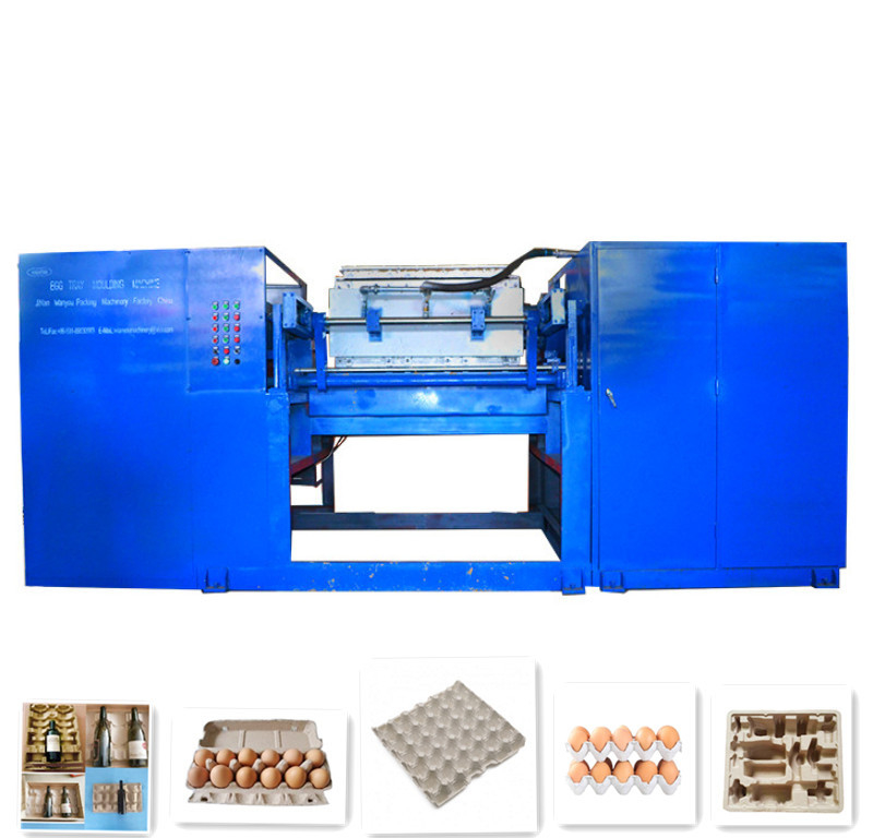 Conception personnalisée Machine à plateau à œufs rotatif pour le moulage de pâte de papier 150-450 kg/h