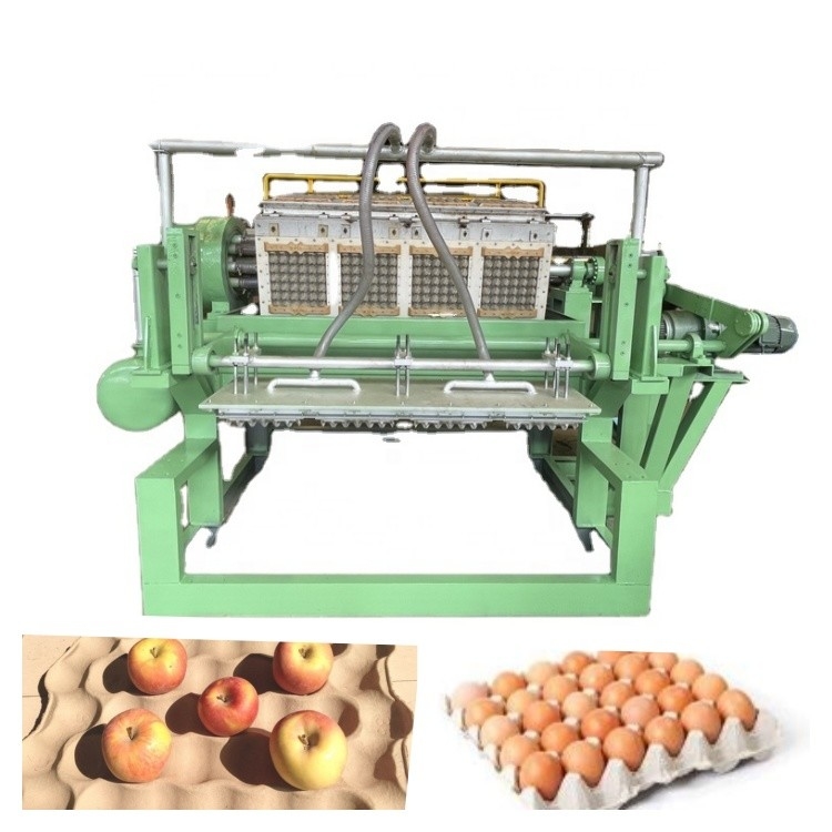 Ligne de production de plateaux d'œufs avec matériel de pâte à papier et machine automatique de moulage de pâte pour le développement durable et machine de fabrication de plateaux d'œufs