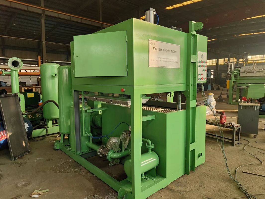 Machine à plateau d'œufs en papier d'emballage d'œufs de Guangzhou / Équipement de moulage de pâte à papier / Ligne de production de plateau d'œufs avec moules en aluminium