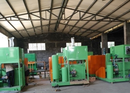 Chaîne de production automatique de plateaux d'emballage d'oeufs de Tray Making Paper Pulp Molding d'oeufs avec l'écurie de la sortie 700pcs/h de suite