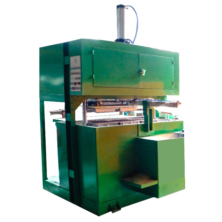 Petite machine à plateaux à œufs à haute capacité pour entreprise à domicile, ligne de production de plateaux à œufs de type rotatif