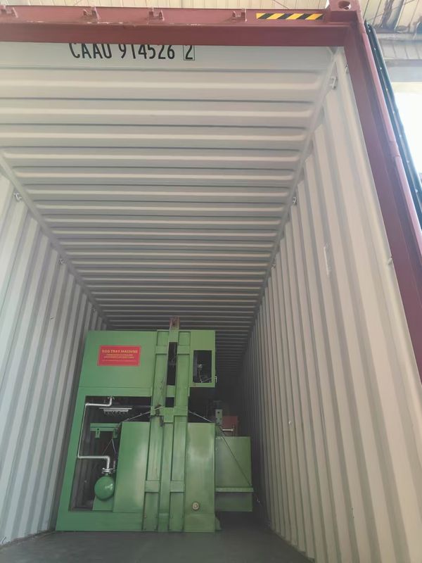 2 moules 700 pièces/h Machine à mouler la pâte à papier pour plateaux à œufs avec moules personnalisés et faible consommation d'énergie