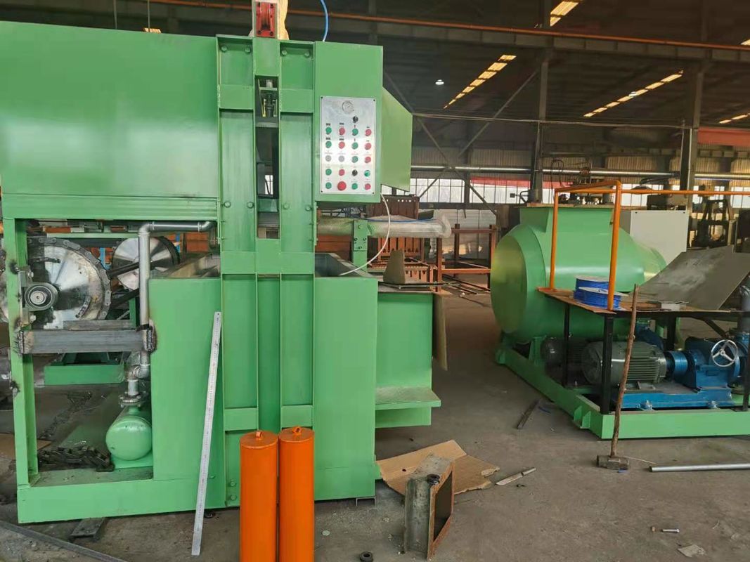 Machine de moulage de pâte à papier avec moules personnalisés, Séchoir métallique pour machine à fabriquer des plateaux à œufs en papier avec contrôle PLC