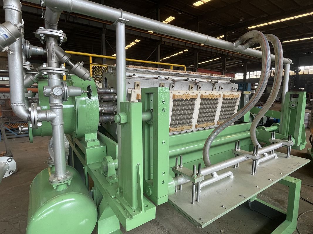 Machine à plateaux à œufs en papier rotative à économie d'énergie 2500 pièces/h Ligne de production de plateaux à œufs Moules personnalisés en aluminium