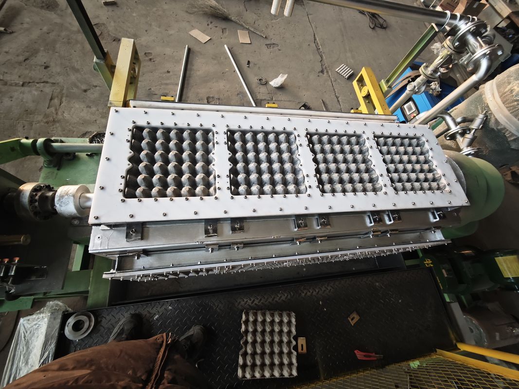 4*4 molds Rotary Professional Nanya Paper Egg Tray Machine / Pulp Molding Equipment / Egg Tray Production Line