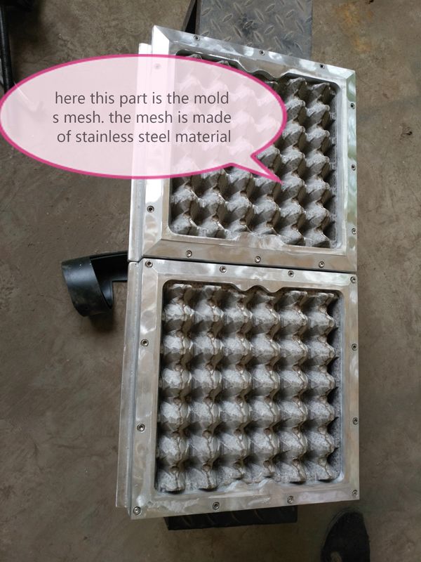 1000 pièces/h 1300 pièces/h Ligne de production de machines à plateaux à œufs en papier Moules de formage en aluminium personnalisés pour machine à fabriquer des plateaux/cartons à œufs