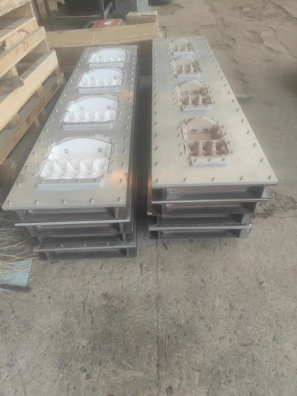 WANYOU moulure de pâte de papier recyclé 6*8 moules 5000-6000pcs / heure plateau automatique d'œuf machine de fabrication de pâte de papier moulure ligne de production contrôlée par PLC