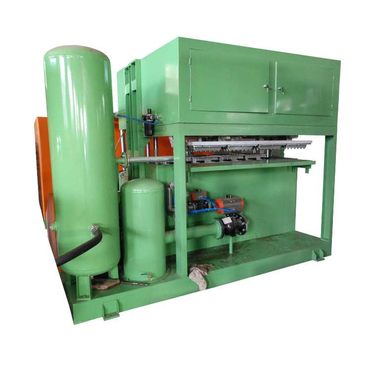 Machine de plateau à œufs en papier de petite capacité, installation pratique, ligne de production de plateau à œufs pour la fabrication de cartons d'œufs