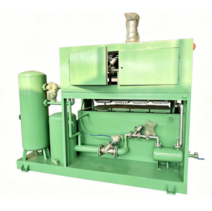 PLC contrôlé 1300-1500pcs par heure machine de plateau d'œufs machine de carton d'œufs pour faire plateaux d'œufs cartons d'œufs plateaux de chaussures plateaux de pépinière pour les petites entreprises idée moules en aluminium