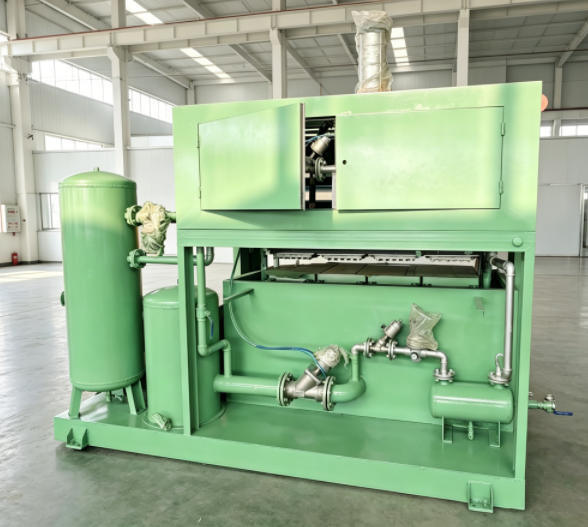 PLC contrôlé 1300-1500pcs par heure machine de plateau d'œufs machine de carton d'œufs pour faire plateaux d'œufs cartons d'œufs plateaux de chaussures plateaux de pépinière pour les petites entreprises idée moules en aluminium