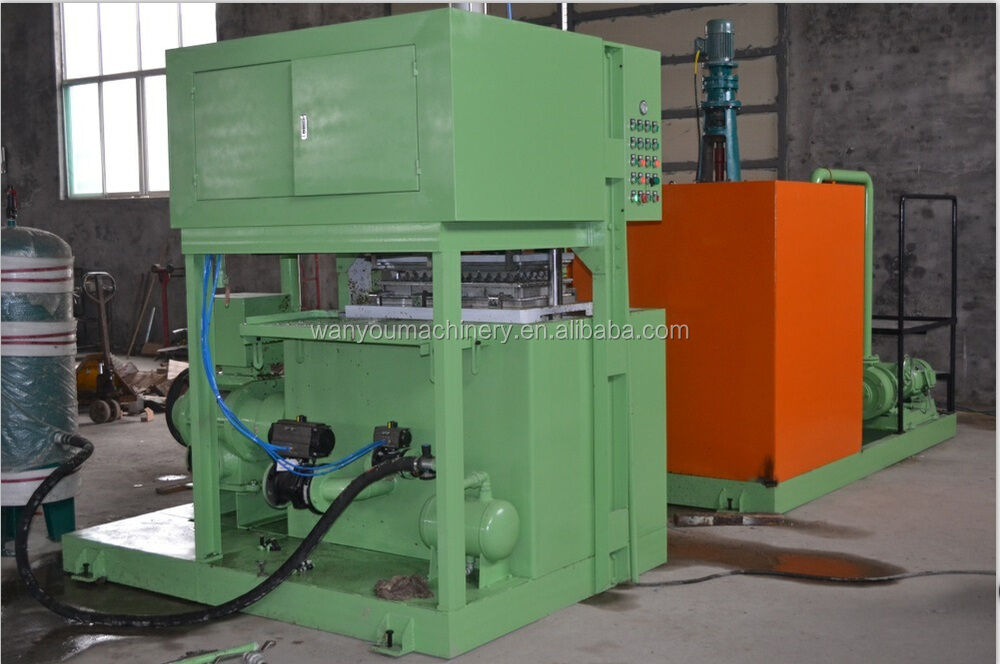 Machine semi-automatique de fabrication de barquettes à œufs en papier 700 pièces/h-1500 pièces/h Ligne de production automatique de boîtes à œufs recyclées