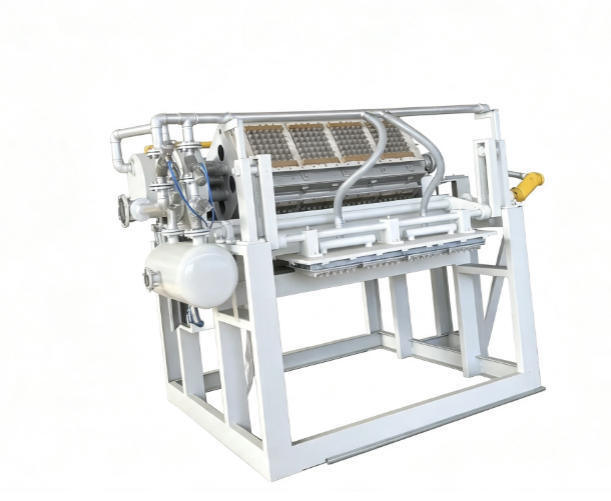 2500-5000 pièces/h Machine à plateaux à œufs en papier pour pommes Ligne de production de boîtes à œufs à économie d'énergie contrôlée par PLC