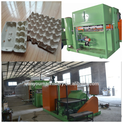 Petit plateau compact automatique d'oeufs de pulpe de papier de PLC faisant la machine 7.5KW