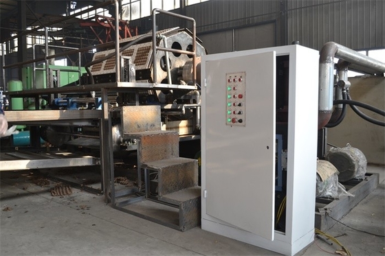 Cartonneuse de papier réutilisée écologique d'oeufs, machine de moulage de plateau d'oeufs
