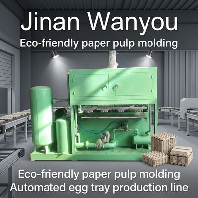 1300-1500pcs par heure formant la machine alternative de fabrication de cartons d'oeufs pour le recyclage des déchets de papier