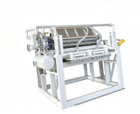 2500-5000 pièces/h Machine à plateaux à œufs en papier pour pommes Ligne de production de boîtes à œufs à économie d'énergie contrôlée par PLC