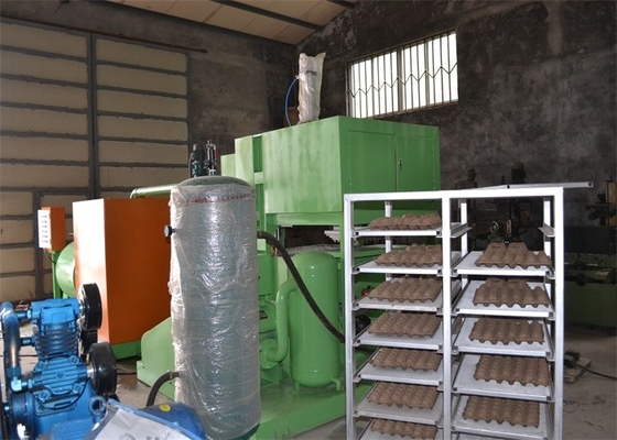 Consommation basse d'énergie de machine de fabrication de plateau d'oeufs de machine de bâti de pulpe de papier